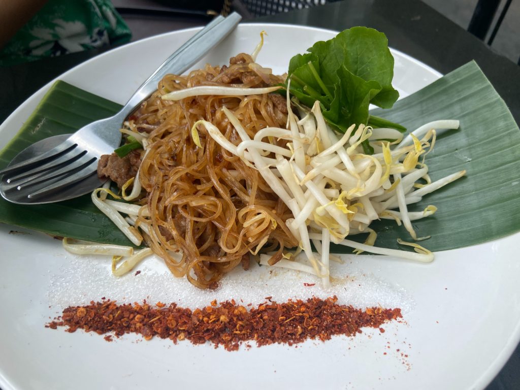 pad thai, a classic Thai food dish